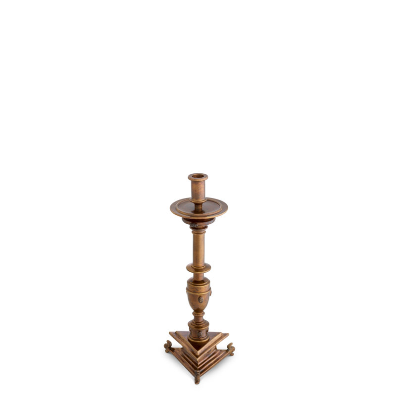 Candle Holder Philip Antique Gold Finish