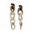 Decorative Resin Hanging Wall Chain Sculpture for Home Decor - Modern Object Accent Decoration for Living Room Wall - Set of 2, 28", Brown & Ivory