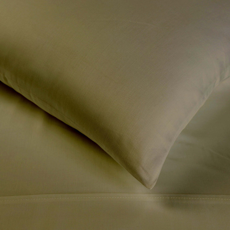 400 Thread Count Egyptian Cotton Blend Solid Deep Pocket Bed Sheet Set, California King Sheet Set, Sage
