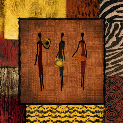 " Three Ladies Orange "