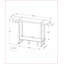 Table basse de style industriel en bois d'aspect bois avec tablette de rangement, pieds en métal noir stables pour le salon