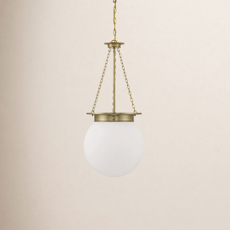Chachi 3-Light Sphere Globe Pendant, Gold