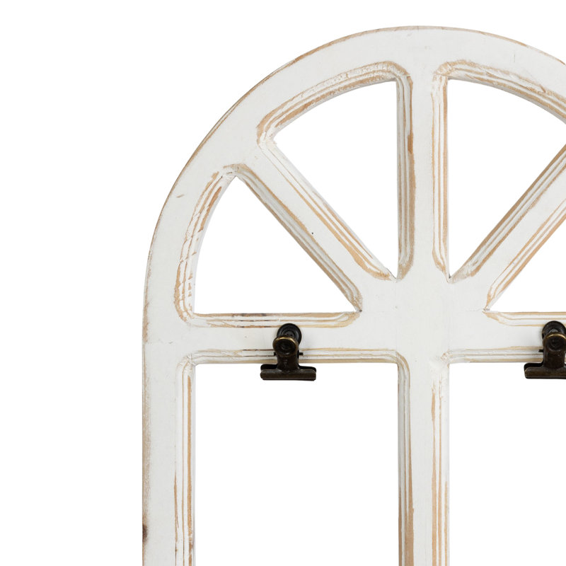 Liora Arch Farmhouse Window Pane Metal Wall Art