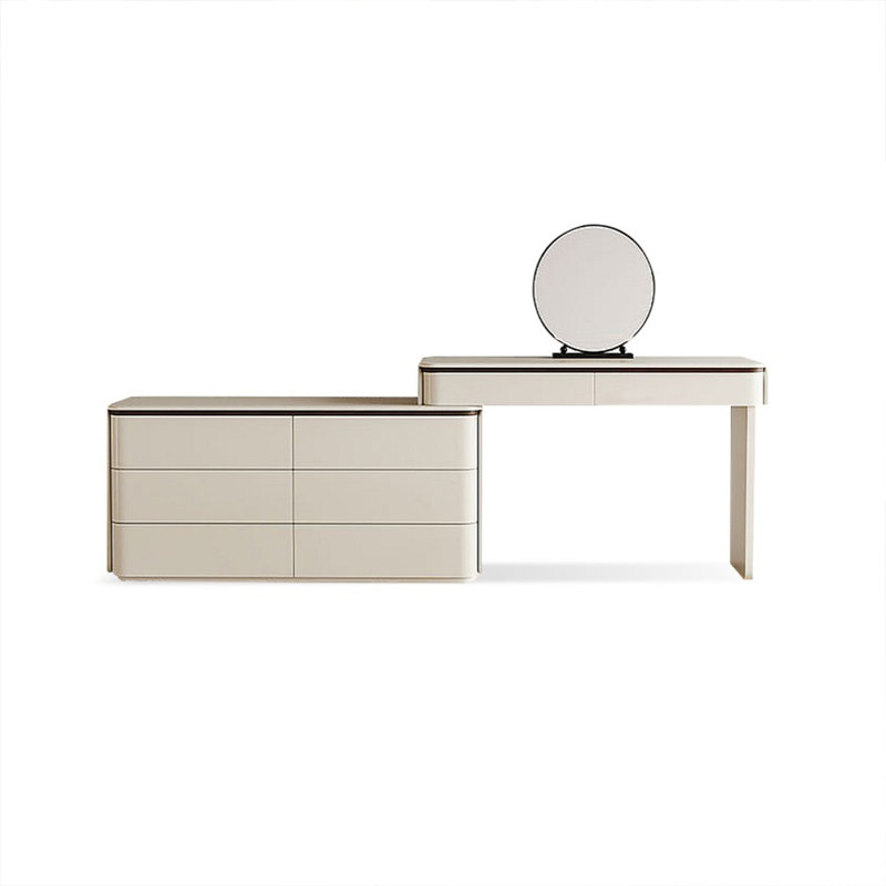 Makeup Vanity with Light mirror,8 drawers
