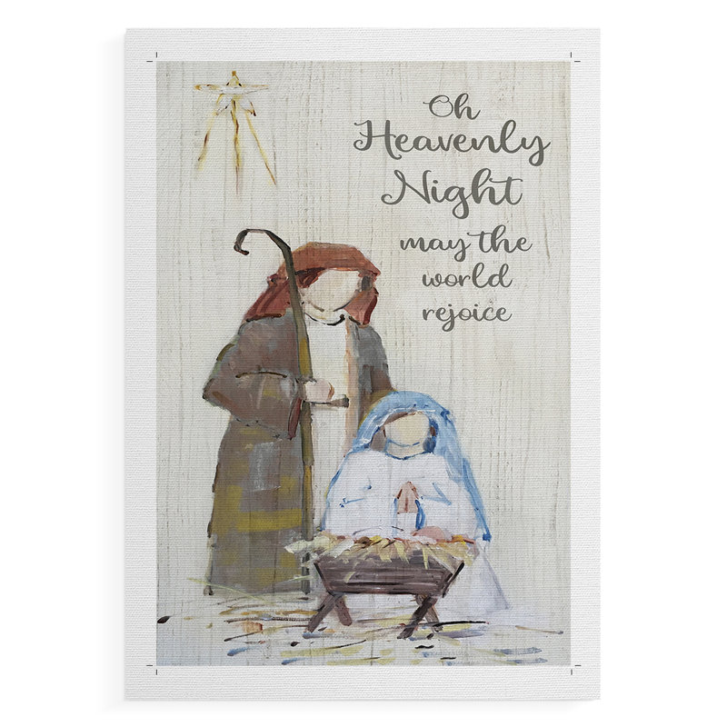 «Oh Heavenly Night», impression sur toile seulement - non encadrée, H 18 po x l 12 po