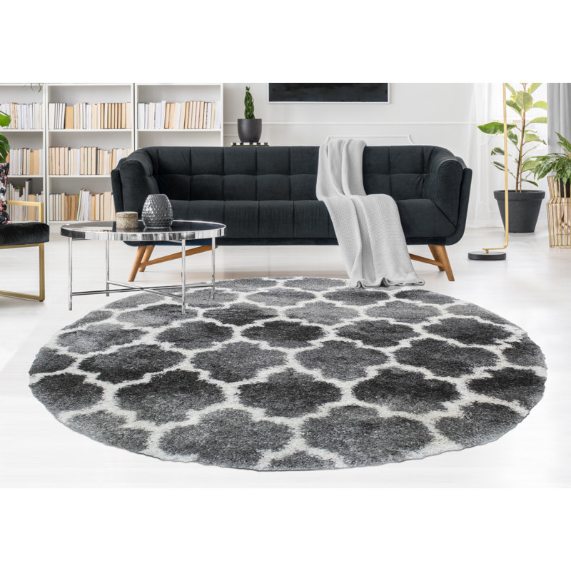 Delaili Moroccan Indoor Rug, Round 5'3"