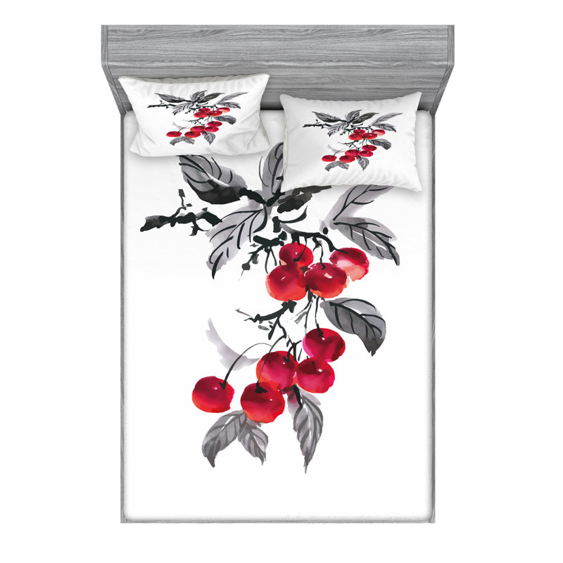Microfiber Sheet Set, Full Sheet Set with Fitted Sheet