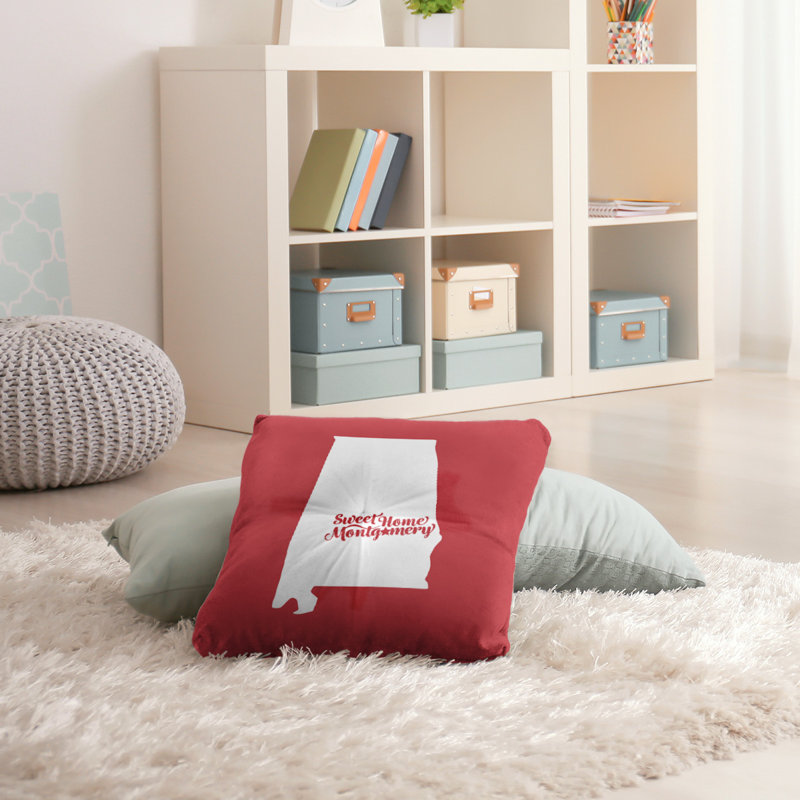 Housse de coussin et insert, H 30 po x l 30 po, Rouge, Montgomery