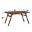 Rectangular Wooden Dining Table In Walnut Finish