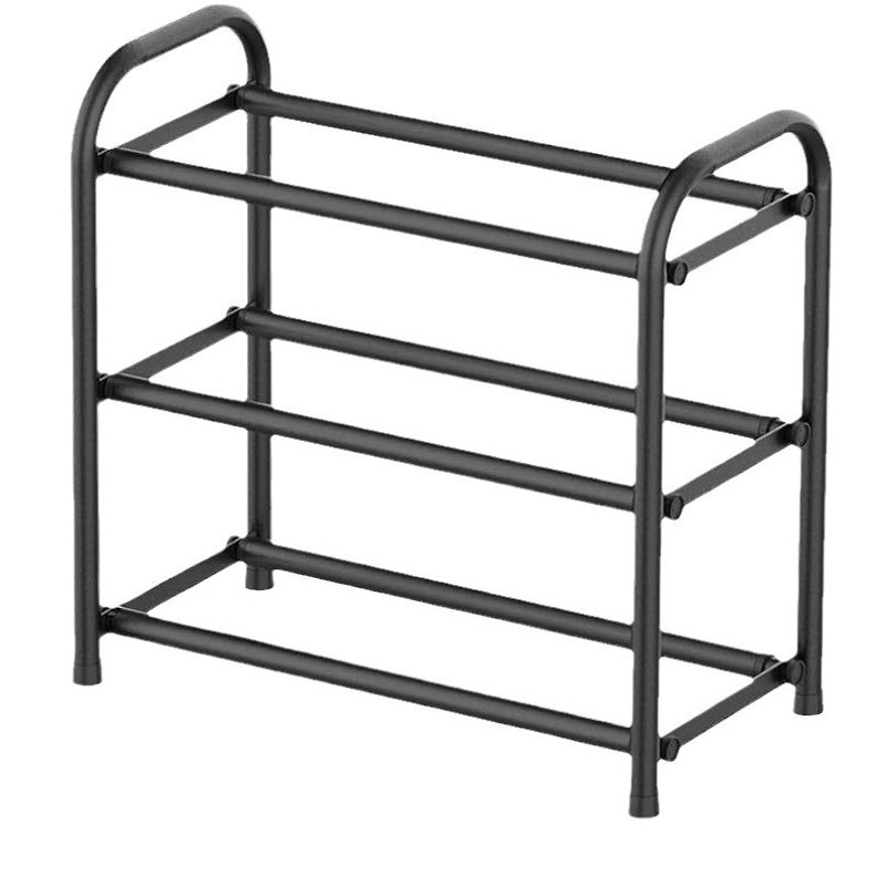 Range-chaussures extensible à 3 niveaux, noir
