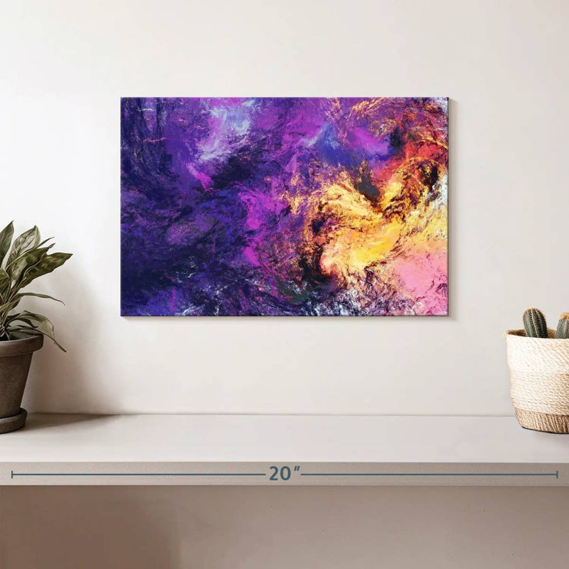 Texture abstraite mauve Avery, H 8 po x l 12 po
