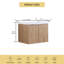 Ensemble de meuble-lavabo simple 23,64 po avec plateau en résine Argyl-97880673