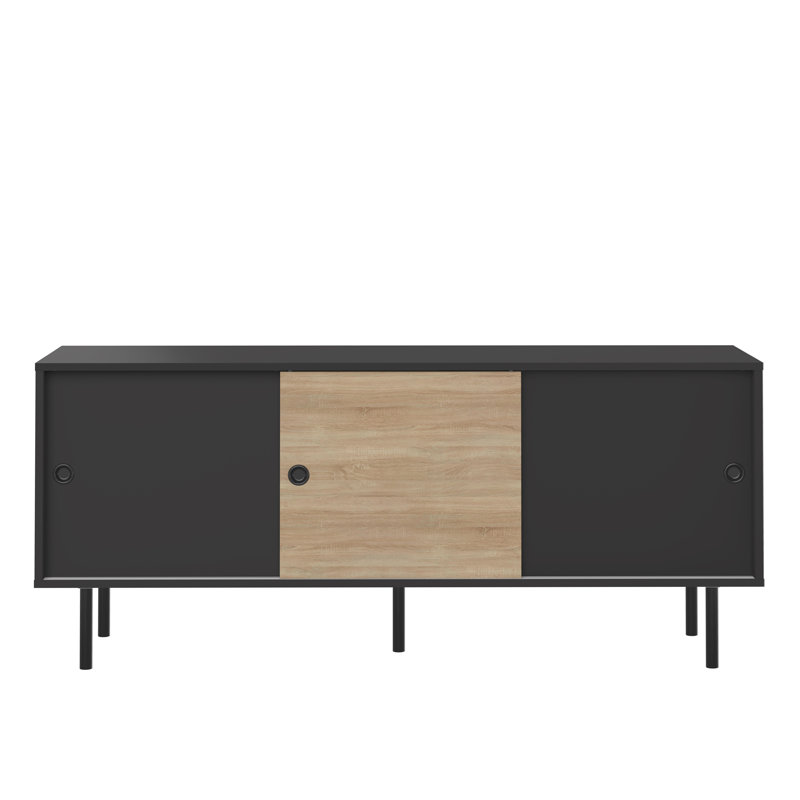 Gurjant Sideboard, Natural Oak/Black