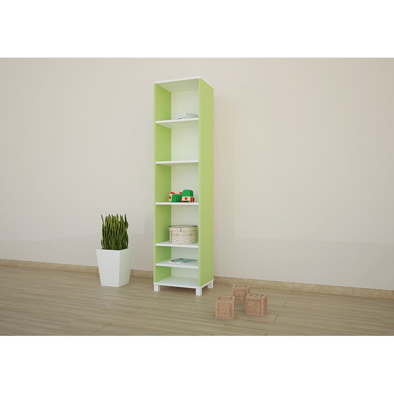187cm H Cube Unit Kids Bookcase, Green, 177cm H x 60cm W x 34cm D