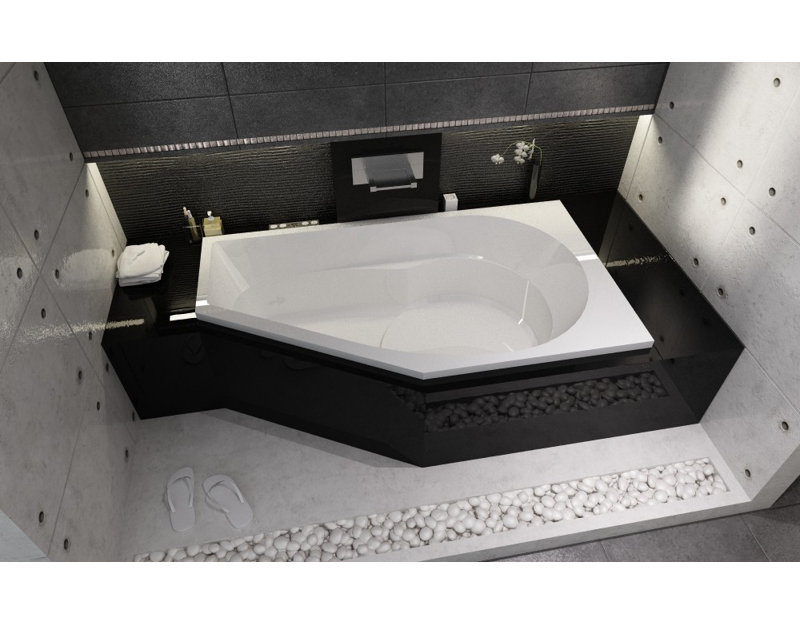 1750mm x 135mm Drop-In Soaking Acrylic Bathtub
