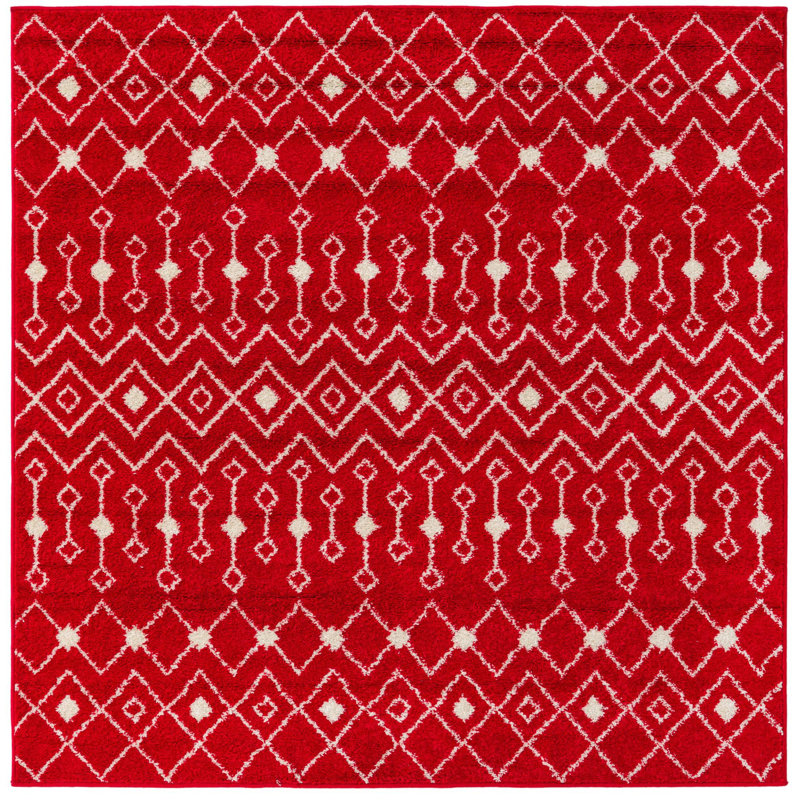Geometric Indoor Rug, Square 6'