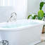 Robinet de baignoire à cascade avec douche à main - installation de 1,38 po et robinet de montage sur le pont 4 po, poids de 11 lb