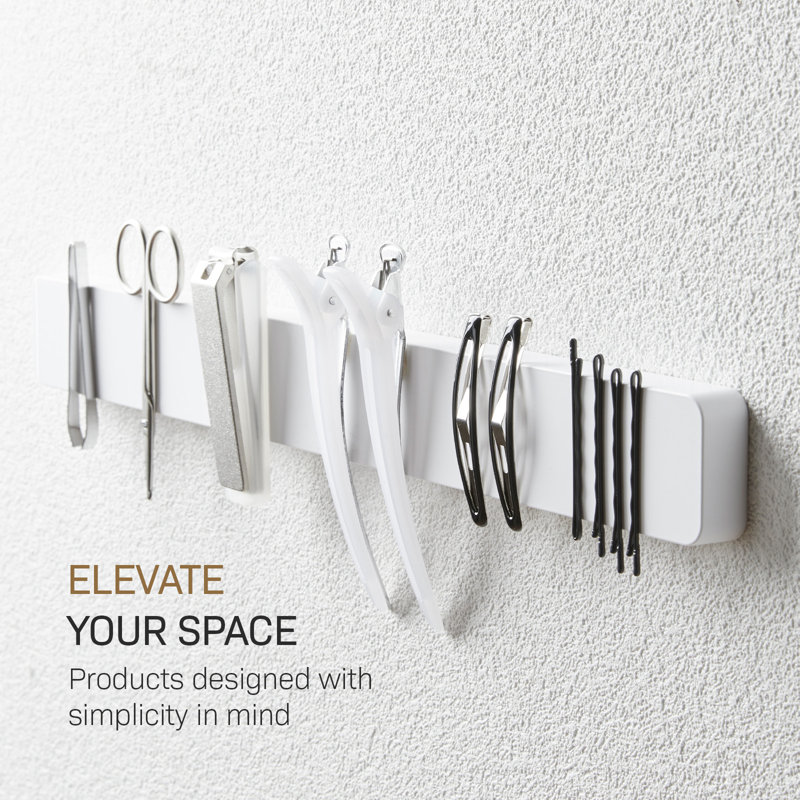 Yamazaki Home Tower Support mural pour porte-couteaux magnétique Yamazaki Home, Blanc