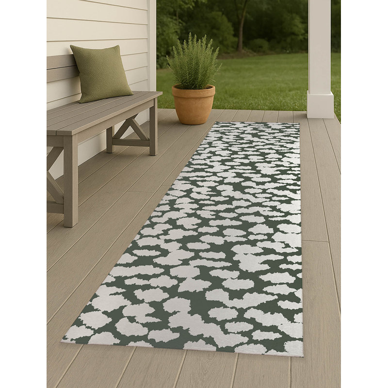 Tapis d'extérieur antidérapant Animal Splat, Tapis de couloir 2 pi 6 po x 8 pi
