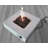 Hartwin Square Concrete Smokeless Fire Pit Table with Lid-1187357192