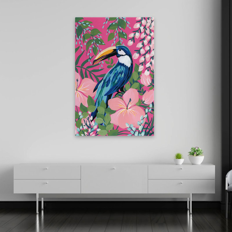 Toucan contemporain et BCBG, H 60 po x l 40 po