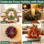 12 Pack Wreath Rings Bases, DIY Craft Frames, Front Door Decoration, Green