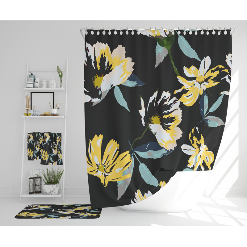 Natalyn Polyester Shower Curtain Set