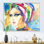 Portrait d'un mannequin élégant - décoration murale sur toile Glam