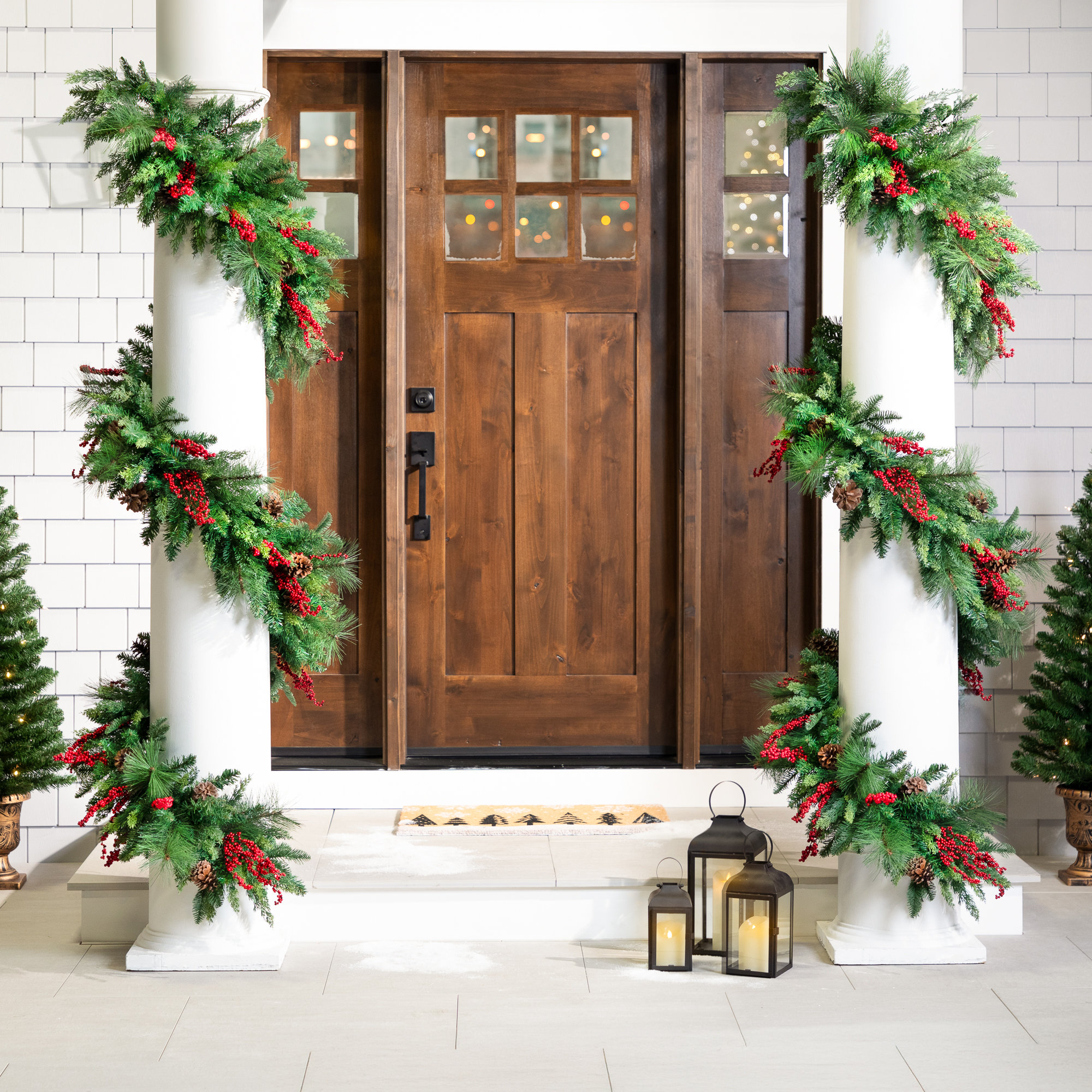 Cypress And Cedar Artificial Christmas Garland - 10' X 15" - Unlit