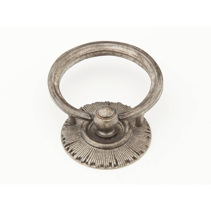 Sunburst Ring Pull, Silver Antique