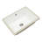 OUKANING 11.81'' X 15.75" Ceramic Rectangular Bathroom Sink with Overflow