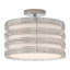 Plafonnier à abat-jour cylindrique argent 13,375 po Quigley