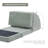 Cube Style Convertible Folding Sofa Bed, Multi-Position Adjustable Floor Sofa, High-Density Foam Sleeper Chair-2002849925