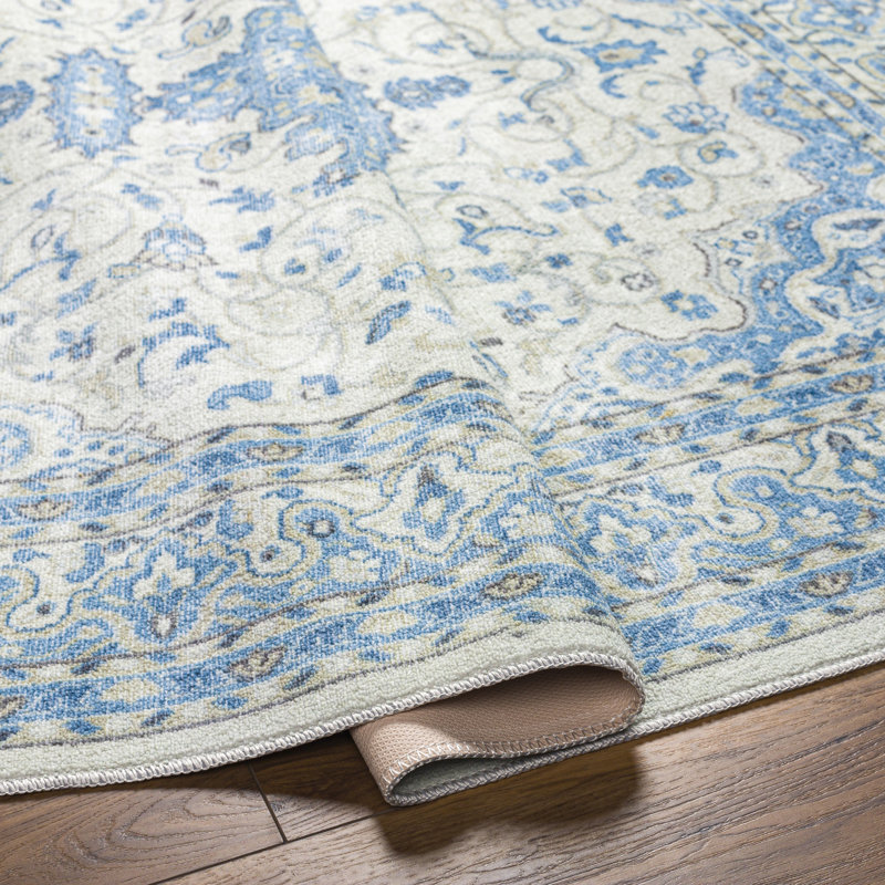 Drust Light Grey Machine Washable Area Rug, Runner 2'7" x 7'3"