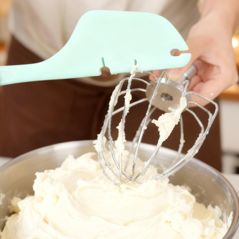PQPO Non-Stick Heat-Resistant Silicone Kitchen Spatula