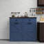 Armoire poubelle double inclinable Farmhouse Blue