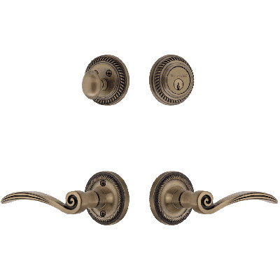 Nostalgic Warehouse Rope Rosette Entry Set with Swan Lever