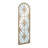 Blasius Arched Wood Framed Mirror with Petal Design