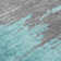 Machine Washable Indoor/Outdoor Xhevrie Teal Rug