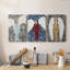 Angels Chacun I - Ensemble de 3 peintures sur toile tendue-1952440352