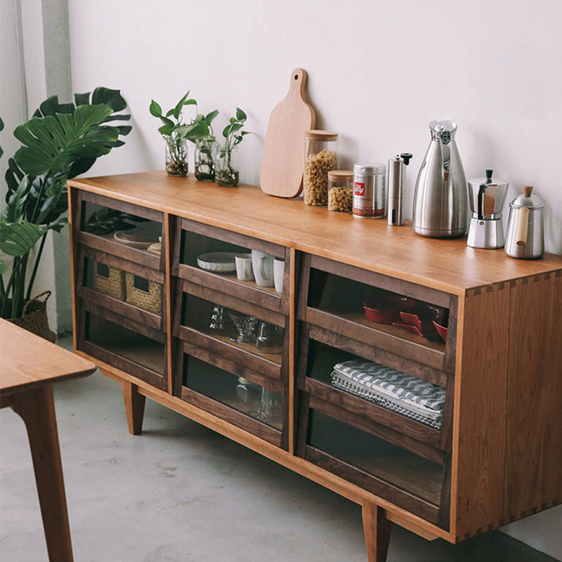 Buffet transparent avec rangement