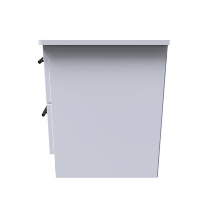 Fully Assembled Akkie 2 Drawer Bedside Table
