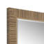 Miroir d'appoint mural Raga, cadre en rotin, finition brun côtier 25 x 35