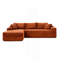 Canapé modulaire Boneless, canapé modulaire Cloud avec assise profonde, canapé modulaire moderne en L avec méridienne, fauteuils rembourrés pour le salon, sans assemblage-913937150