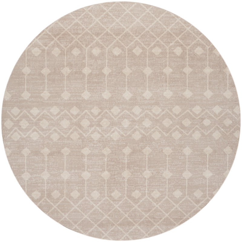 Julicia Geometric Indoor Rug, Round 5'3"