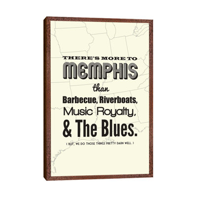There's More To Memphis, Light by Benton Park Prints - Print on Canvas