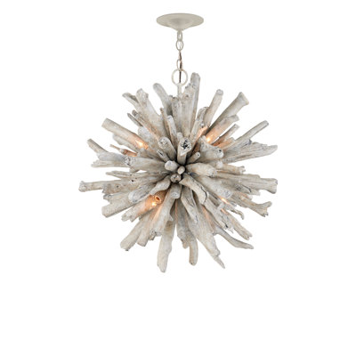 Kuka 6 - Light Whitewashed Driftwood Pendant