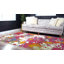 Tapis rose à motif abstrait Elvia-19384311
