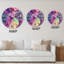 Fuchia liquide mauve et bleu Art VI - Horloge murale moderne-1320202068
