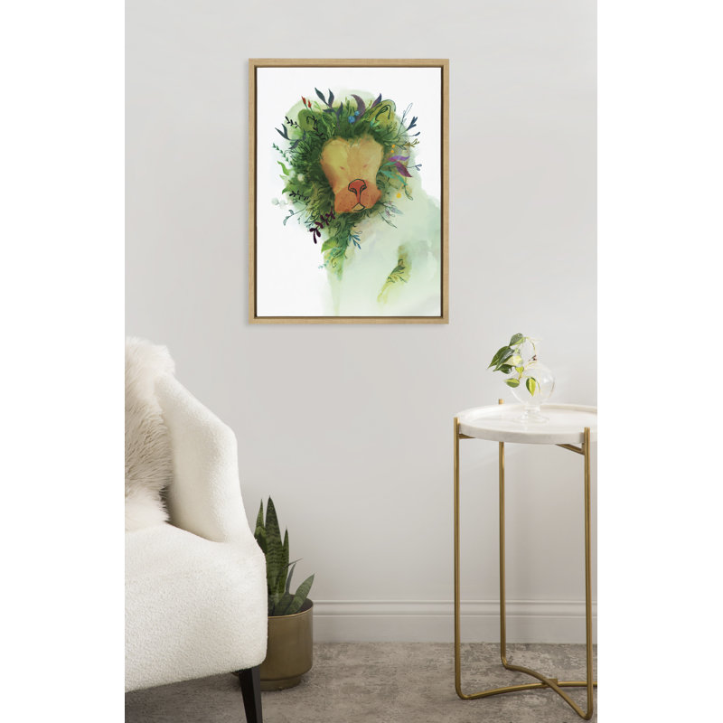 «Jungle King» par Faryn Hughes, reproduction d'art sur toile encadrée